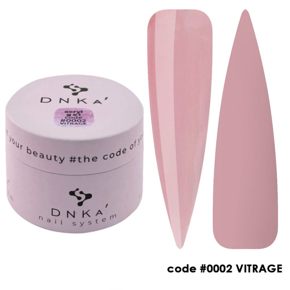 Аcryl Gel DNKa 30 ml no.0002 Vitrage (jar)