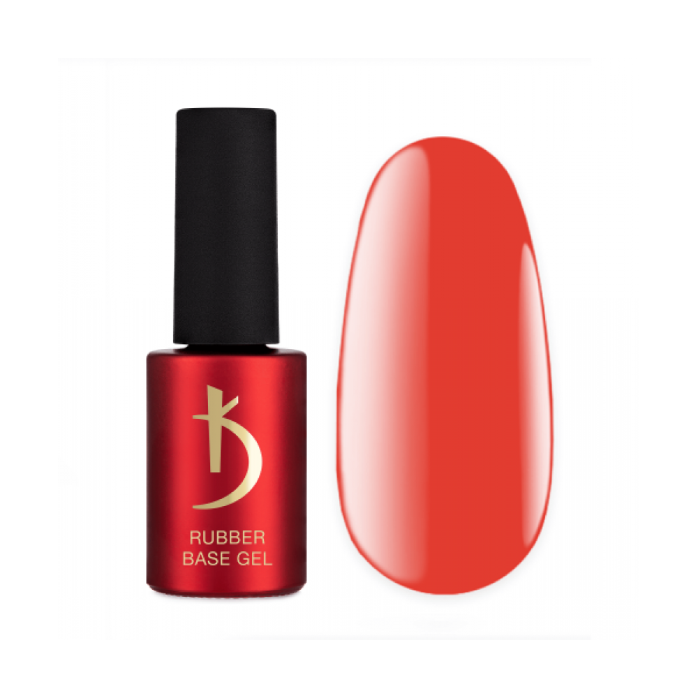 Color Rubber Base Gel Bright Red 7 ml Kodi professional