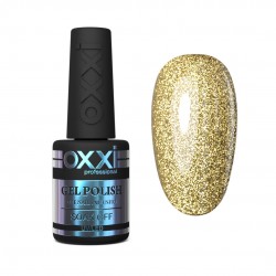 Gel polish OXXI 10 ml 094 (golden with holographic sequins)