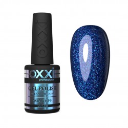 Gel polish OXXI 10 ml 118 gel (blue with small turquoise sequins)