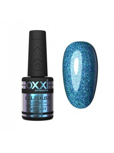 Gel polish OXXI 10 ml 202 (blue-turquoise with rich holographic sequins)