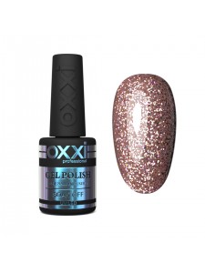 Gel polish Oxxi 10 ml STAR GEL 009 light golden brown with sequins