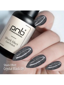  Gel Polish SHOCK EFFECT 09 Crystal Black PNB 8 ml