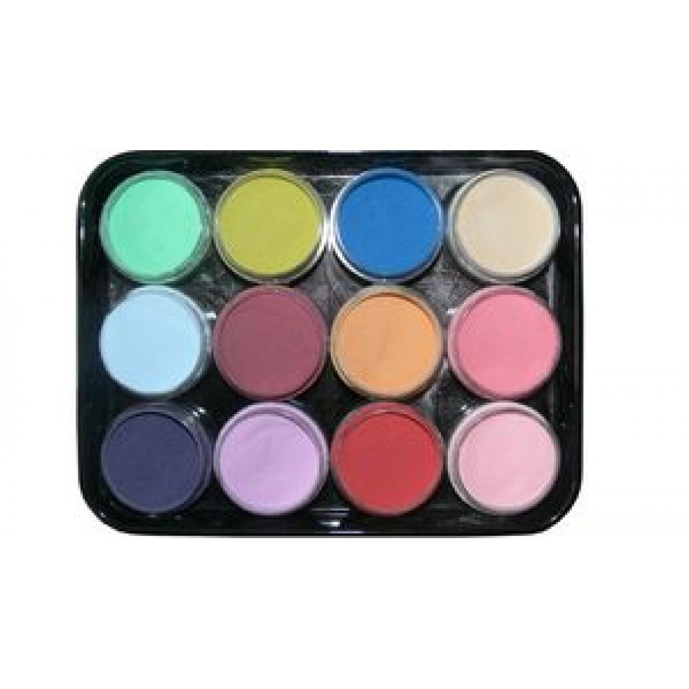 A set ofВ coloredВ acrylic powderВ      12 pcs.   L-1