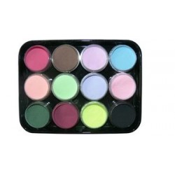 A set of colored acrylic powder 12 pcs. L-2