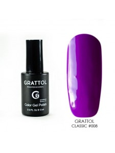 008 Grattol Gel Polish Purple  9 ml