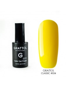 034 Grattol Gel Polish Yellow 9 ml