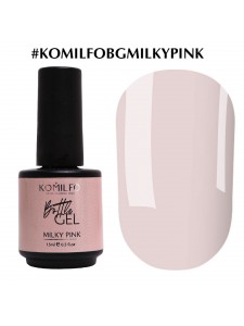 Komilfo Bottle Gel Milky Pink 15 ml with brush