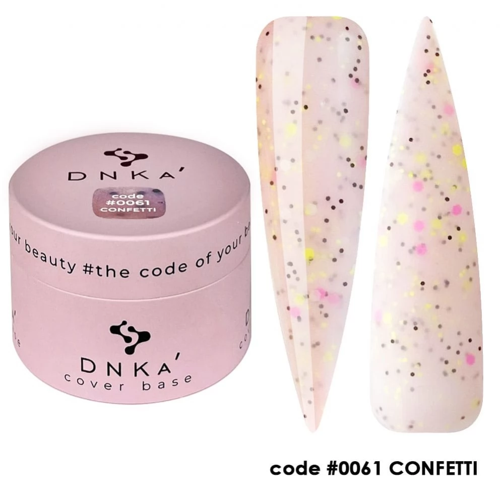 DNKa Cover Base 30 ml no.0061 Confetti