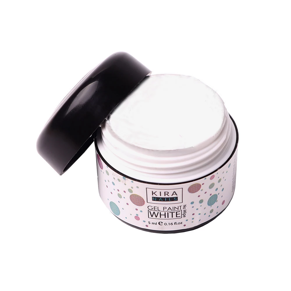Gel paint No Wipe White 5 ml Kira Nails