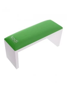 Armrest for manicure on white legs Green Kodi professional