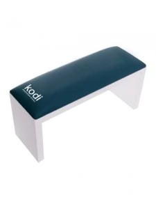 Armrest for manicure on white legs Dark Green Kodi professional