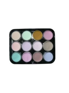 A set ofВ coloredВ acrylic powder 12 pcs.   L-3