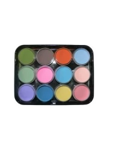 A set ofВ coloredВ acrylic powder 12 pcs.   L-4