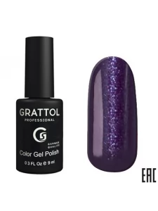 091 Grattol Gel Polish Shining Purple 9 ml