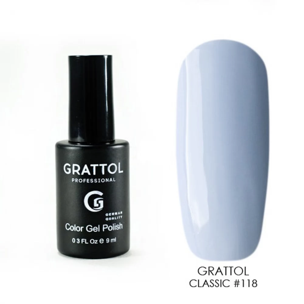 118 Grattol Gel Polish Pale Cornflower 9 ml