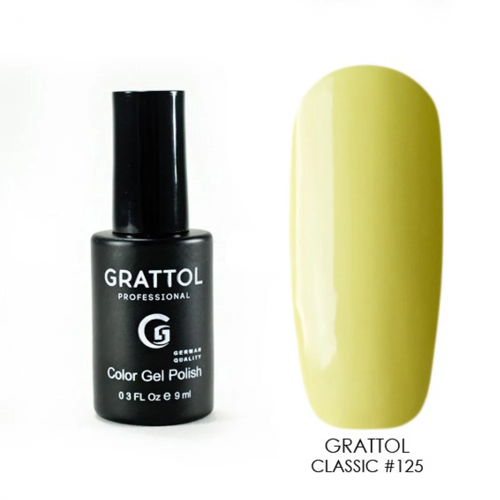 125 Grattol Gel Polish Light Yellow 9 ml