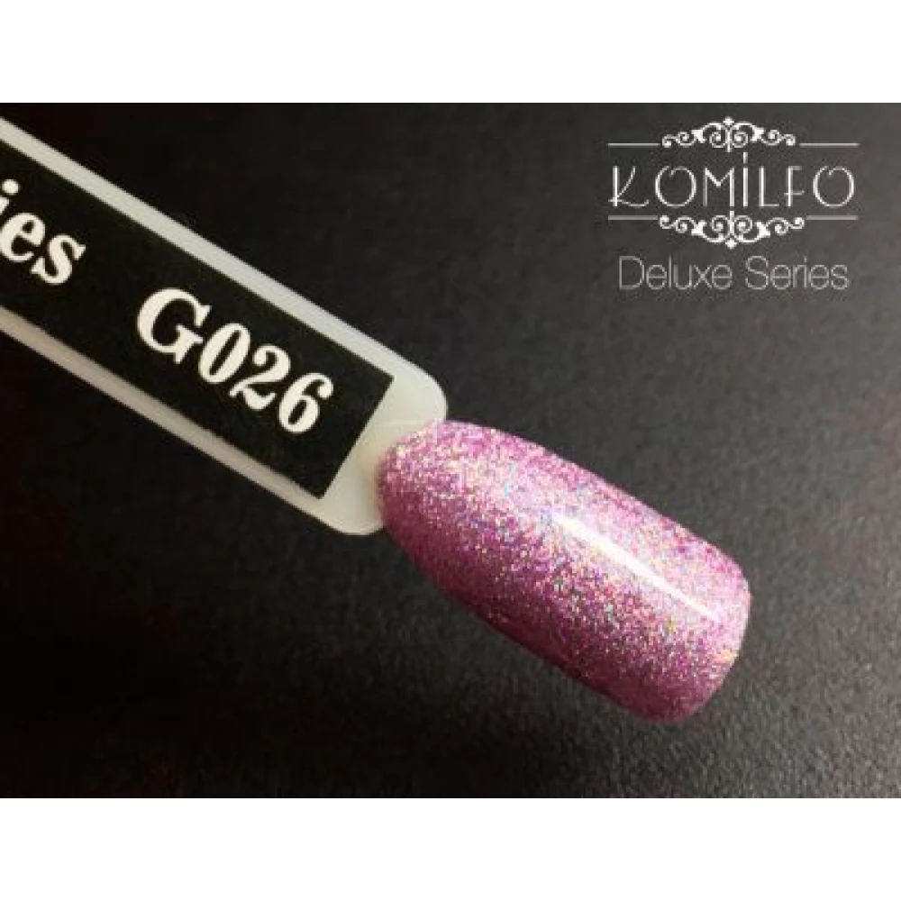 Gel polish G026 8 ml Komilfo Glitter