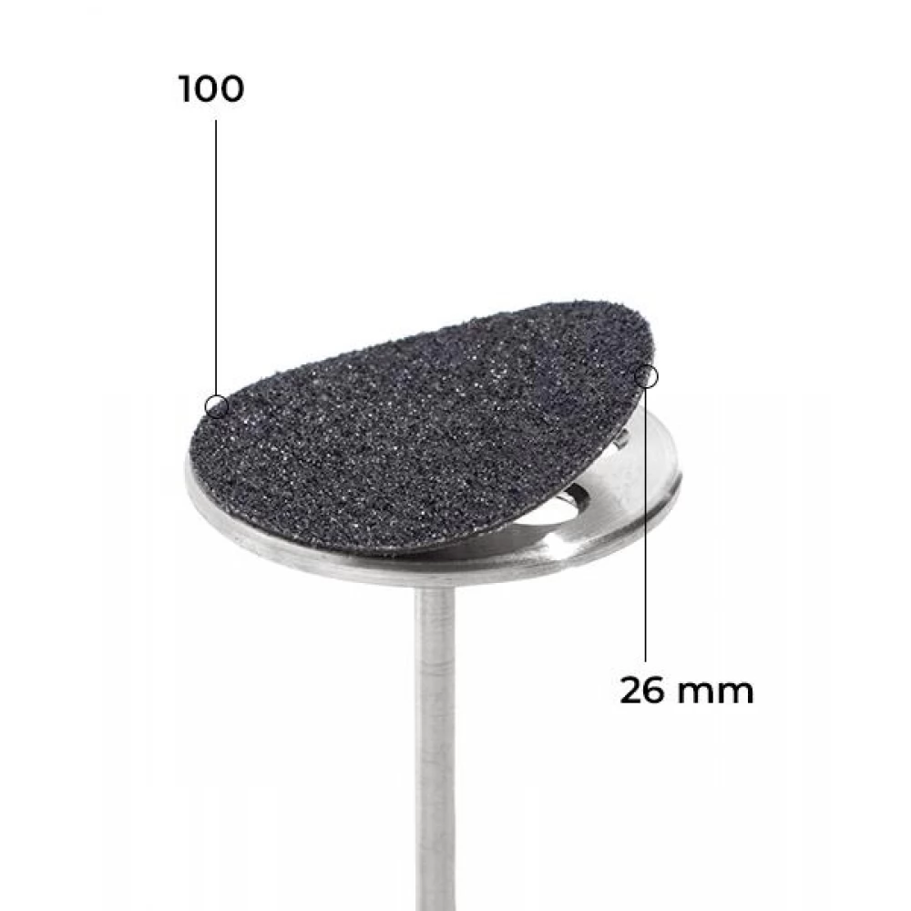 Refill set 26 mm black soft layer 50 pcs. 100 grit