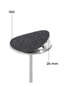 Refill set 26 mm black soft layer 50 pcs. 100 grit