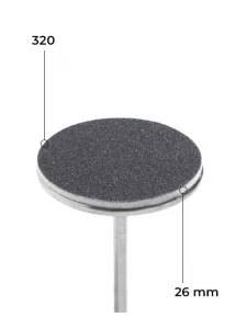 Refill set 26 mm black soft layer 50 pcs. 320 grit