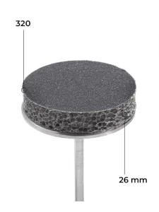 Buff refill set 26 mm black, 50 pcs. 320 grit