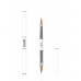 Acrylic extension brush Double brush size 8- 6 Kodi professional